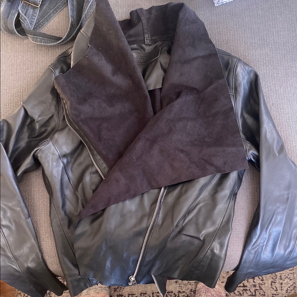 AllSaints Black Leather Jacket